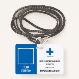医療従業パーソナライズされた員ロゴの写真ID バッジ
