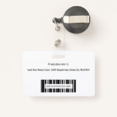 医療従業パーソナライズされた員ロゴの写真ID バッジ (裏面リトラクタブル付き)