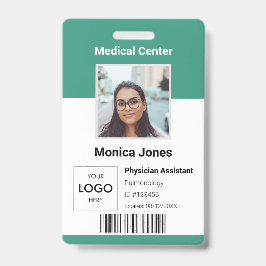 医療従業員写真QRコードバッジ バッジ