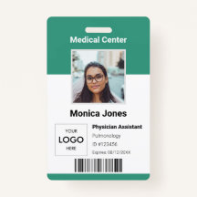 医療従業員写真QRコードバッジ