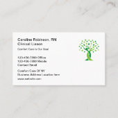 医療心地よい気に専門業用カード 名刺 (正面)