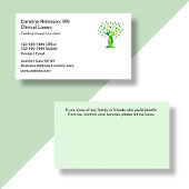 医療心地よい気に専門業用カード 名刺