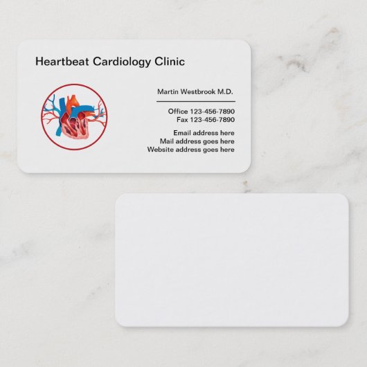 医療心臓医 名刺 (正面/裏面)
