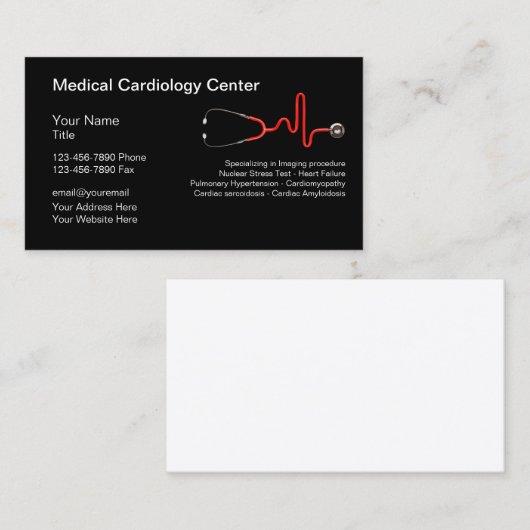 医療心臓学サービス 名刺 (正面/裏面)