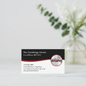 医療心臓病テーマ名刺 名刺 (スタンド正面)