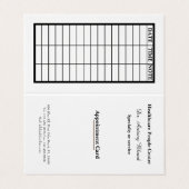 医療患者のアポイントメントカード 名刺 (外部フラット)