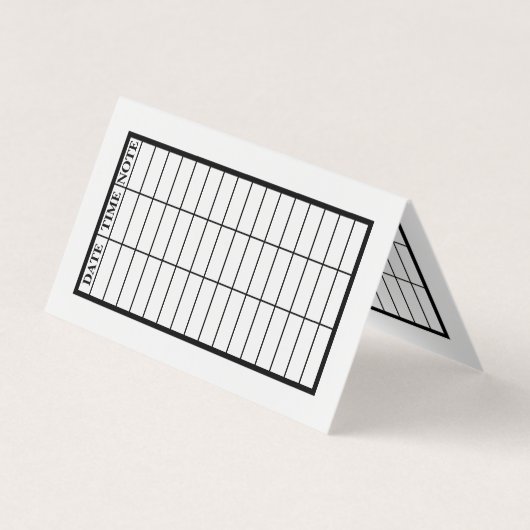 医療患者のアポイントメントカード 名刺 (裏面)