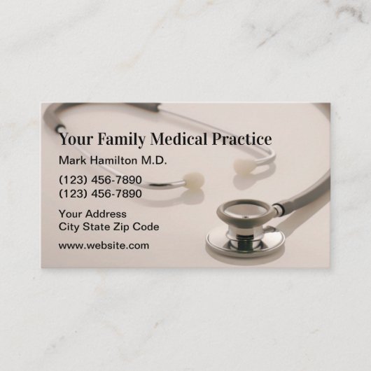 医療患者アポイントメント名刺 名刺 (正面)