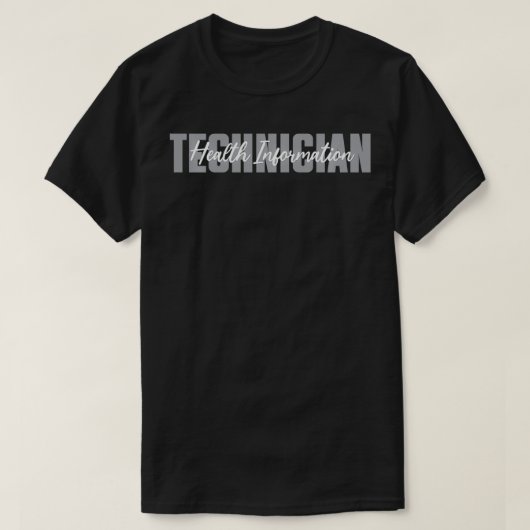 医療情報技術者タイプセットメディカルレコ Tシャツ (デザイン正面)
