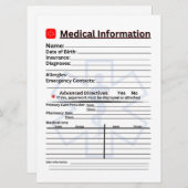 医療情報緊急用冷蔵庫 招待状 (正面/裏面)