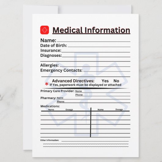 医療情報緊急用冷蔵庫 招待状 (正面)