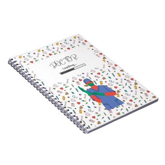 医療手帳ギフトを積み込んだ医師 ノートブック (右側)