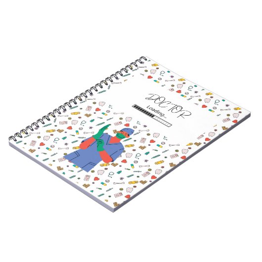 医療手帳ギフトを積み込んだ医師 ノートブック (左側)