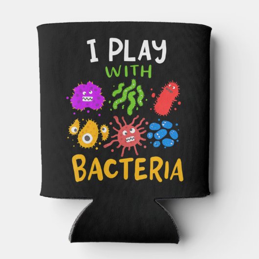 医療技術医の微生物学の贈り物おもしろい 缶クーラー (裏面)