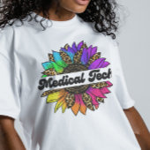 医療技術専門職レインボーヒマワリ Tシャツ