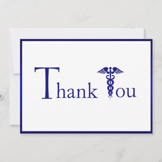 医療担当医のナースヒーロー サンキューカード (正面)