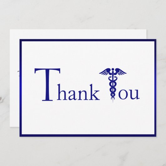 医療担当医のナースヒーロー サンキューカード (正面/裏面)