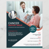 医療支援グループフライヤーテンプレート (正面)