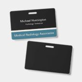 医療放射線技術 バッジ (正面＆裏面)