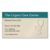 医療救急セン気にターデザイン マグネット名刺 (正面)