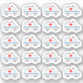 医療救急車救急医療隊員武城プランナー シール (正面)
