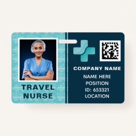 医療旅行ナース写真ID バッジ