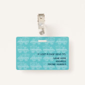 医療旅行ナース写真ID バッジ (裏面クリップ)