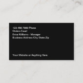 医療業務統一販売・サービス 名刺 (裏面)