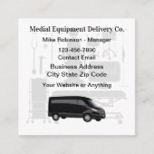 医療機器クーリエドライバ スクエア名刺 (正面)