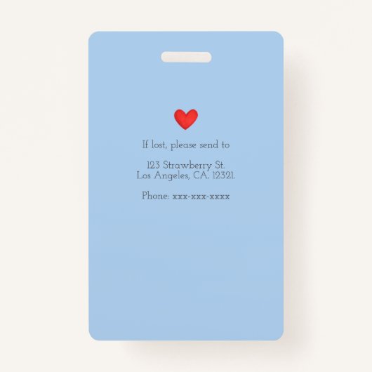 医療機器パーソナライズされた登録ナースID バッジ (裏面)