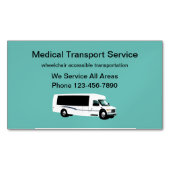 医療機材輸送 マグネット名刺 (正面)