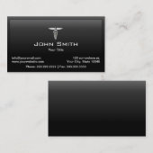 医療気にプロフェッショナルブラックフレーム 名刺 (正面/裏面)