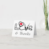 医療気に労働者の愛と サンキューカード (正面)