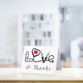 医療気に労働者の愛と サンキューカード