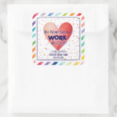 医療気に患者はハート患者の仕事だ スクエアシール (バッグ)