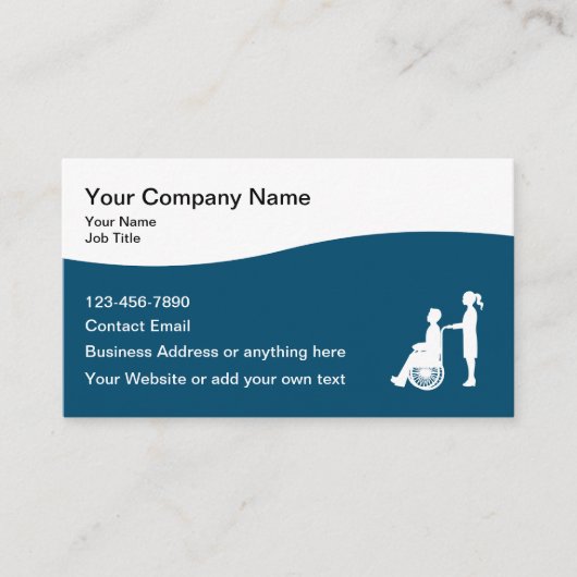 医療気に用車イス・ビジネス・カード 名刺 (正面)