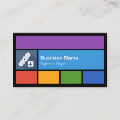 医療気に-カラフルタイルクリエイティブ 名刺 (正面)