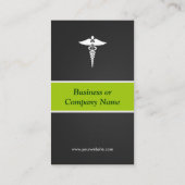 医療気に – 革新的なクリエイティブ 名刺 (裏面)