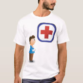 医療注意喚起Tシャツ Tシャツ (正面)