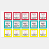 医療注意子アレルギー警告学校の保育園 ラベル (シート)