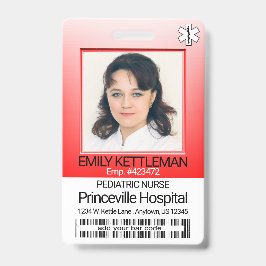 医療現場の写真 – ナース – 赤 バッジ