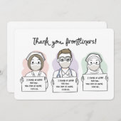 医療現場の皆さんに感謝 サンキューカード (正面/裏面)