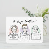 医療現場の皆さんに感謝 サンキューカード (スタンド正面)