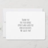 医療現場の皆さんに感謝 サンキューカード (裏面)