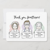 医療現場の皆さんに感謝 サンキューカード (正面)