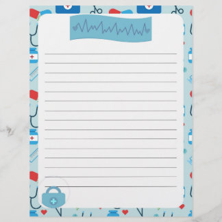 医療現場文房具紙レターヘッドスタイル レターヘッド