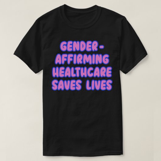医療生活を救支持するジェンダー6 Tシャツ (デザイン正面)