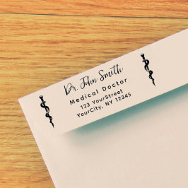 医療用アスレピウスモダンスクリプト差出人住所 セルフインキングスタンプ