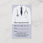 医療用アポイントメント名刺テンプレート 名刺 (正面)