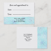 医療用アポイントメント斑青 予約カード (正面/裏面)